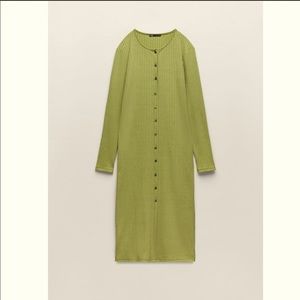Zara ribbed midi dress